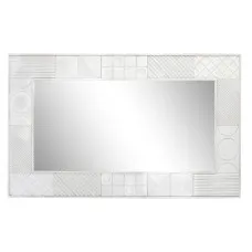 Wall mirror DKD Home Decor White Modern Rhombus 154 x 4 x 94 cm