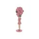 Decorative Figure Home ESPRIT Pink Light mauve chica 11 x 11,7 x 32 cm