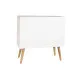 Cómoda DKD Home Decor Abeto Natural Algodón Blanco (80 x 35 x 80 cm)