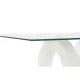 Mesa de Centro DKD Home Decor Blanco Transparente Madera Cristal Madera MDF 110 x 60 x 45 cm