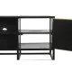 Mueble de TV DKD Home Decor Negro Metal Madera (120 x 37 x 50 cm)
