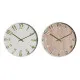 Wall Clock Home ESPRIT White Golden Silver PVC 30 x 4 x 30 cm (2 Units)