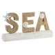 Decorative Figure Home ESPRIT Sea White Natural Mediterranean 47 x 8 x 24,5 cm