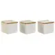 Salt Shaker with Lid DKD Home Decor Blue White Green Lilac Bamboo Scandi 750 ml 14 x 12,5 x 12 cm (3 Units)