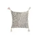 Cojín Home ESPRIT Blanco Gris Borlas Boho 45 x 15 x 45 cm
