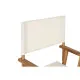 Silla de Jardín Home ESPRIT Blanco Marrón Madera de acacia 52 x 53 x 87 cm