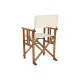 Silla de Jardín Home ESPRIT Blanco Marrón Madera de acacia 52 x 53 x 87 cm
