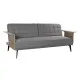Sofá Cama DKD Home Decor Marrón Gris Metal Urbano 203 x 87 x 81 cm