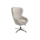 Sillón DKD Home Decor 73 x 74 x 113 cm Plateado Beige Acero