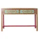 Consola DKD Home Decor Multicolor Madera de mango Espejo 117 x 40 x 76 cm