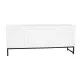 Mueble de TV DKD Home Decor Blanco Beige Gris Multicolor Cerámica Madera de mango 130 x 40 x 56 cm