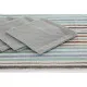 Tablecloth and napkins DKD Home Decor 2 Units 150 x 150 x 0,5 cm Grey Sky blue