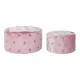 Reposapiés DKD Home Decor Rosa Velvet Madera MDF Glam (2 pcs)