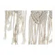 Espejo de pared DKD Home Decor ES-171097 75 x 2 x 75 cm Madera Blanco Macramé Boho