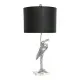 Desk lamp DKD Home Decor Black Silver Polyester Acrylic Resin 220 V 60 W (33 x 33 x 74 cm)