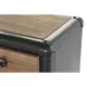 Cajonera DKD Home Decor Abeto Negro Metal Marrón (80 x 40 x 95 cm)