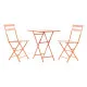 Table set with 2 chairs DKD Home Decor MB-177412 Coral 60 x 60 x 75 cm (3 pcs)