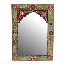 Wall mirror DKD Home Decor Floral Multicolour MDF Wood (41 x 2 x 56 cm)