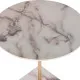 Side table DKD Home Decor Marble Steel Resin (45 x 45 x 50 cm)