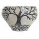 Vase DKD Home Decor Tree Crystal Black Beige Terracotta (30 x 15 x 33,5 cm)