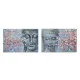 Lienzo DKD Home Decor 120 x 2,8 x 80 cm Buda Oriental (2 Unidades)
