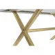 Mesa de Comedor DKD Home Decor Blanco Dorado Latón Madera de mango 180 x 90 x 76 cm