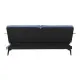 Sofabed DKD Home Decor Black Blue Metal Brown Polyester Eucalyptus wood (203 x 87 x 81 cm)