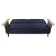 Sofabed DKD Home Decor Blue Brown Black Metal Modern Urban 203 x 87 x 81 cm