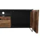 Mueble de TV DKD Home Decor 144,5 x 40 x 51 cm Negro Naranja Madera Reciclada Pino