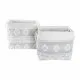 Basket set DKD Home Decor Grey Cotton (45 x 35 x 40 cm) (2 Pieces)