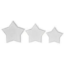 Centro de Mesa DKD Home Decor 57 x 54 x 3 cm Blanco Shabby Chic Decapé (3 Piezas)