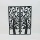 Wall Decoration DKD Home Decor (2 Pieces) Tree Metal Shabby Chic (35 x 1,3 x 91 cm)
