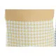 Laundry basket DKD Home Decor Houndstooth Metal Yellow Blue Grey Multicolour 30 x 40 cm 40 x 40 x 60 cm (3 Units)