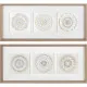 Painting DKD Home Decor 61 x 3,8 x 26 cm 63,5 x 4 x 28,6 cm Circles Scandinavian (2 Units)