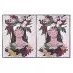 Cuadro DKD Home Decor 103 x 4,5 x 143 cm Flores Escandinavo (2 Unidades)