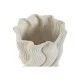 Jarrón Home ESPRIT Blanco Gres Moderno 16 x 16 x 26 cm