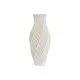 Jarrón Home ESPRIT Blanco Gres Moderno 16 x 16 x 40 cm