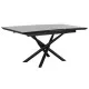 Dining Table Home ESPRIT Black Grey Metal Ceramic 160 x 90 x 76 cm