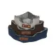 Pet bed DKD Home Decor Brown Beige Navy Blue 60 x 60 x 20 cm