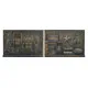 Wall Decoration DKD Home Decor Copper 60 x 4 x 40 cm (2 Units) (2 pcs)