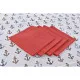 Table linen set DKD Home Decor Blue White Red 150 x 150 x 0,5 cm (2 Units)