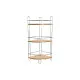 Estantería de Baño DKD Home Decor Bambú Aluminio Metal cromado inoxidable Natural 19,5 x 19,5 x 47 cm