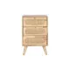 Cajonera DKD Home Decor Natural Metal Madera de caucho 40 x 30 x 63 cm