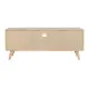 Mueble de TV DKD Home Decor Natural Metal Madera de caucho 120 x 30 x 48 cm
