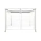 Pérgola DKD Home Decor Blanco 296 x 296 x 225 cm Acero