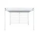 Pérgola DKD Home Decor Blanco 296 x 296 x 225 cm Acero