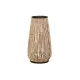 Jarrón DKD Home Decor Natural Negro Metal Ratán 38 x 38 x 73 cm