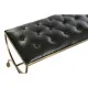 Butaca Pie de Cama DKD Home Decor 90 x 38 x 52 cm Dorado Metal Verde Metalizado