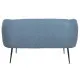 Sofá DKD Home Decor Azul Negro Espuma Madera Metal Terciopelo Scandi 129 x 75 x 73 cm