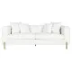 Sofá DKD Home Decor Blanco Metal 205 x 85 x 73 cm